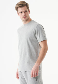 Tillo Unisex Basic Organic Cotton T-Shirt Grey Melange