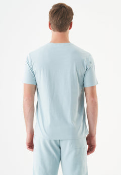 Tillo Unisex Basic Organic Cotton T-Shirt Mint Blue