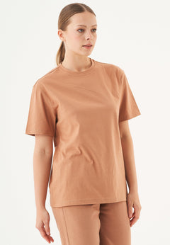 Tillo Unisex Basic Organic Cotton T-Shirt Light Brown