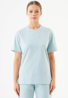 Tillo Unisex Basic Organic Cotton T-Shirt Mint Blue