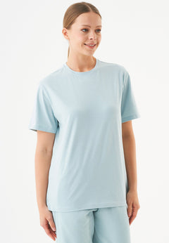 Tillo Unisex Basic Organic Cotton T-Shirt Mint Blue