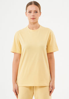 Tillo Unisex Basic Organic Cotton T-Shirt Soft Yellow