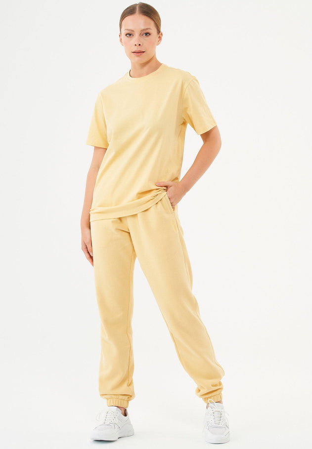 Tillo Unisex Basic Organic Cotton T-Shirt Soft Yellow