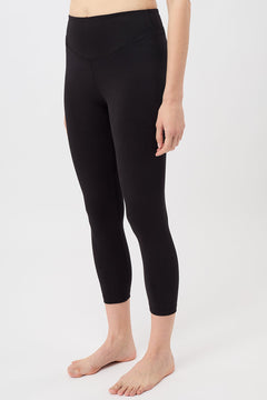 Cropped Yoga Pant Black