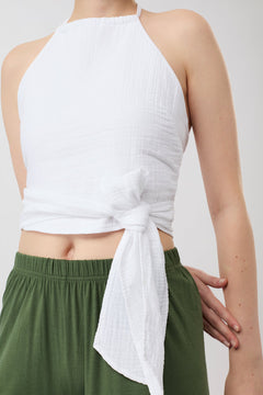 Coastal Wrap Top White