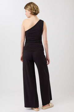 One Shoulder Top Black