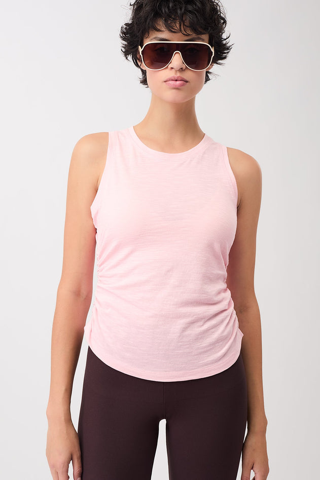 Cropped Ruffled Top English Rose