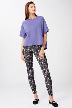 Boxy Tee Shirt Deep Violet