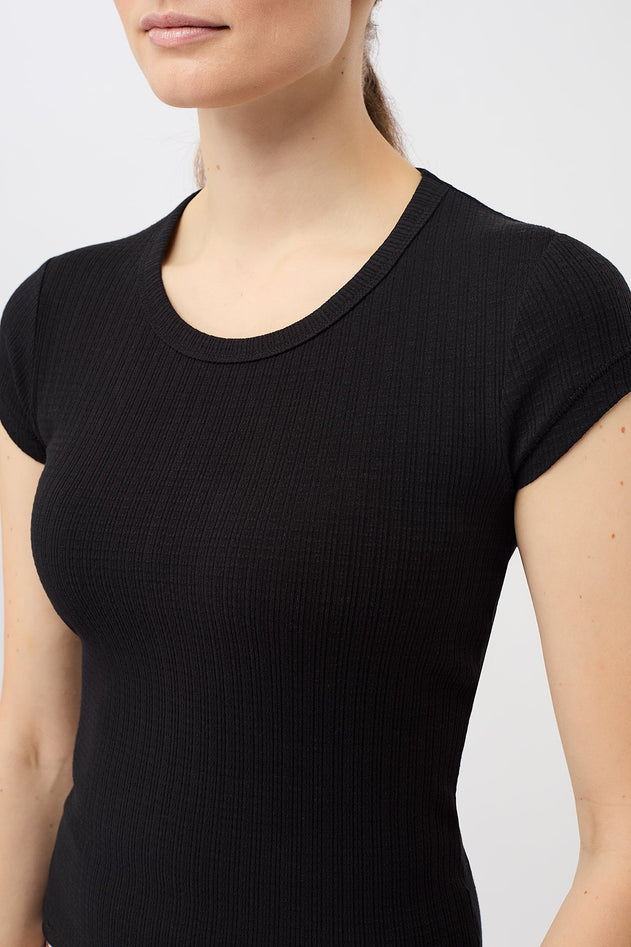 Piqué Roundneck Black