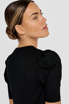Tu Puff Sleeve Top Black