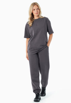 Tussem Unisex Basic Organic Cotton T-Shirt Grey