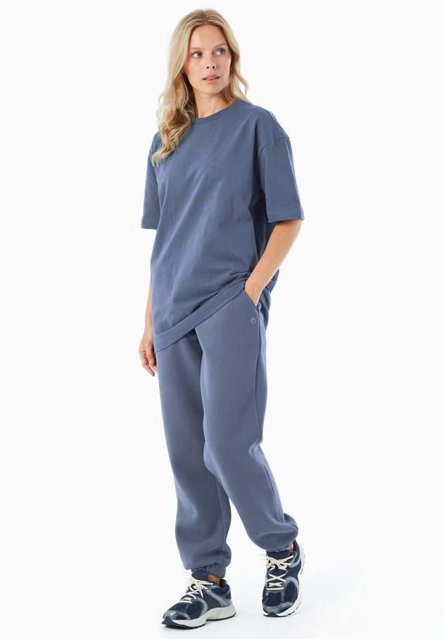 Tussem Unisex Basic Organic Cotton T-Shirt Indigo Blue