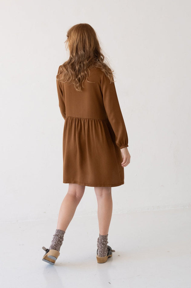 Tracy Tencel Shirt Dress Terracotta