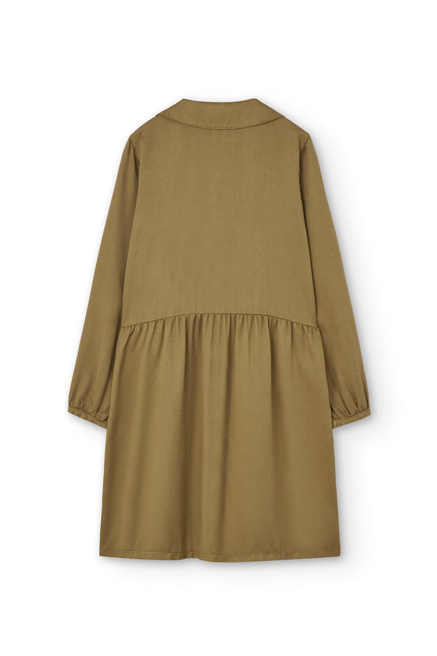 Tracy Tencel Shirt Dress Mustard