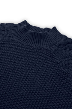 Turner Organic Cotton Sweater Navy Blue