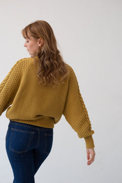 Turner Organic Cotton Sweater Mustard