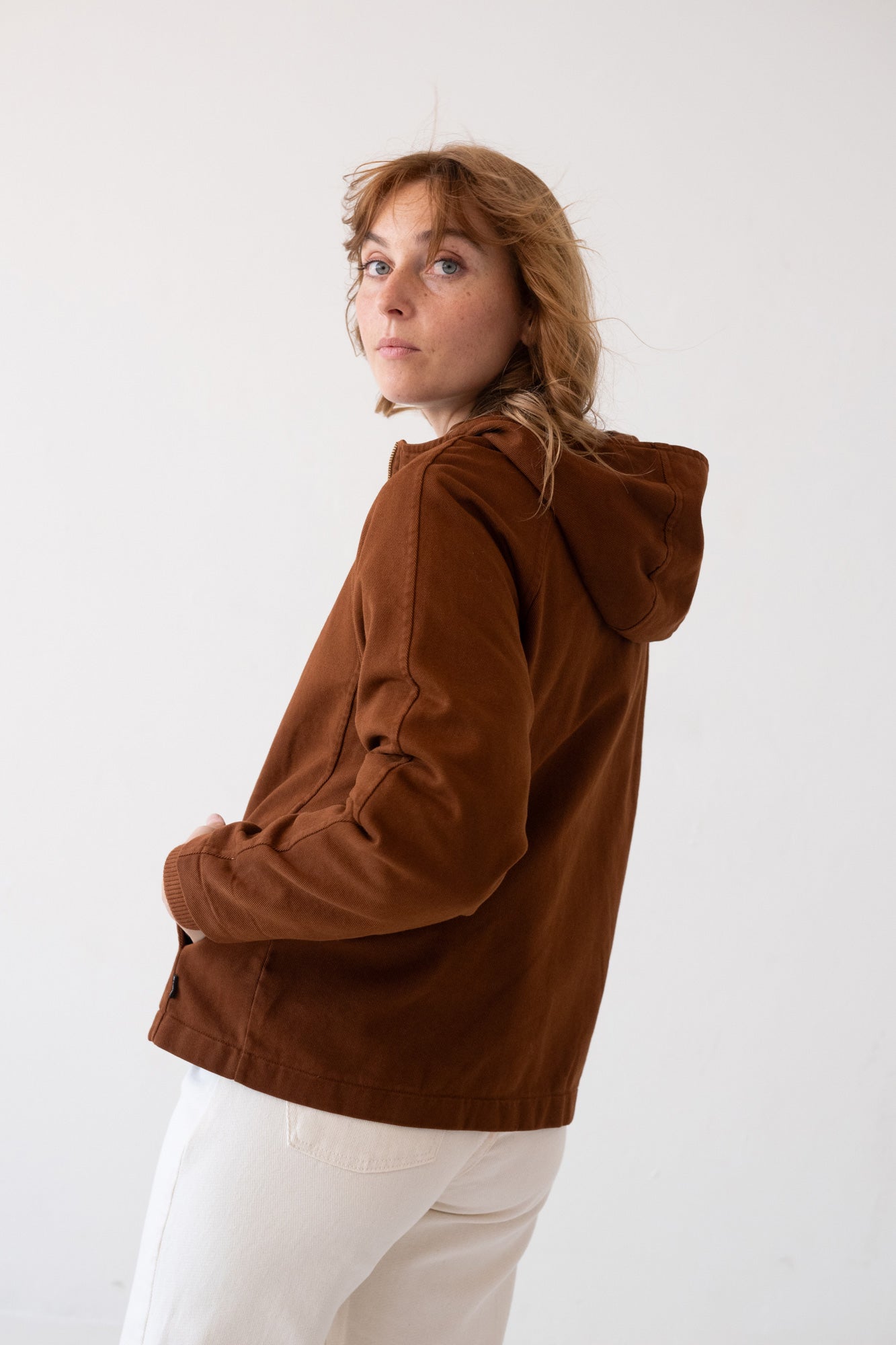 Turina Jacket Organic Cotton in Terracotta