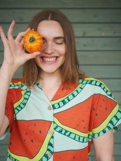 Casual Jersey Dress Watermelon