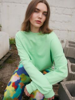 Superpower Oversize Sweatshirt Summer Green