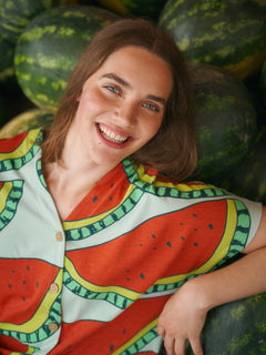 Casual Jersey Dress Watermelon