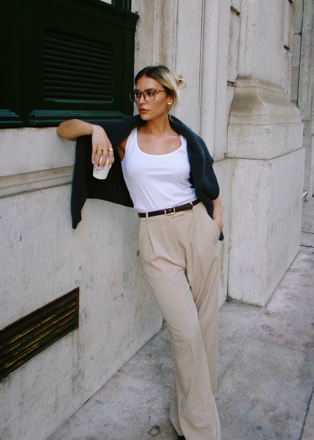 Jagger Tailored Trousers Beige