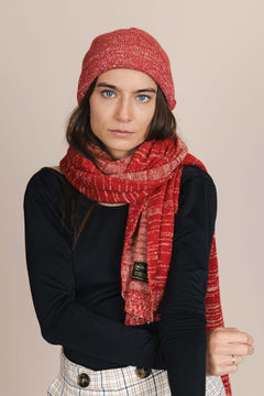 The Hemp & Wool Scarf  Red