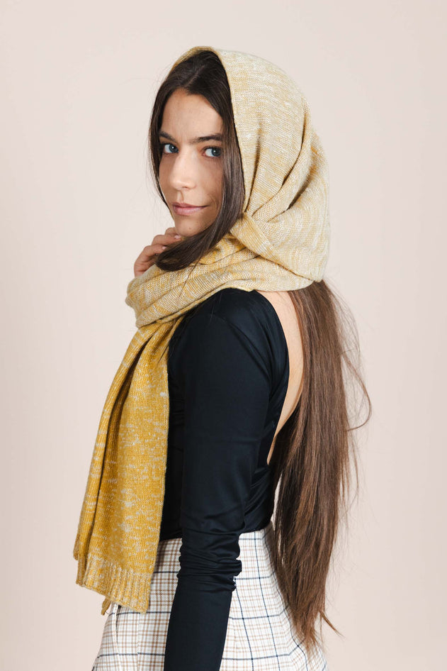 The Hemp & Wool Scarf  Yellow