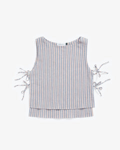 Tie Top  Multi Stripe