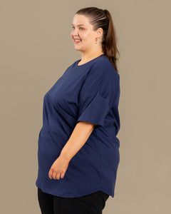T-Shirt Long Ocean Blue