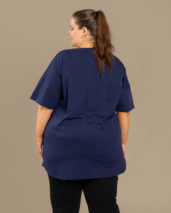 T-Shirt Long Ocean Blue