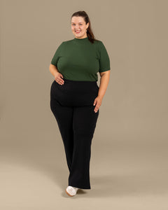 Ribbed T-Shirt Forest Green