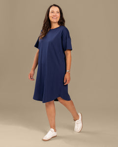T-Shirt Dress Ocean Blue