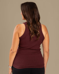 Ribbed Top Burgundy