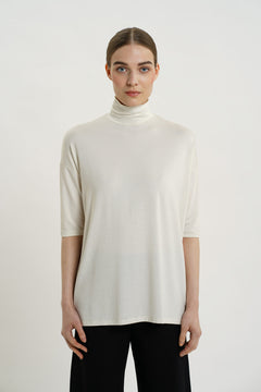 Tomasine Turtleneck Top Birch - IVALO.COM