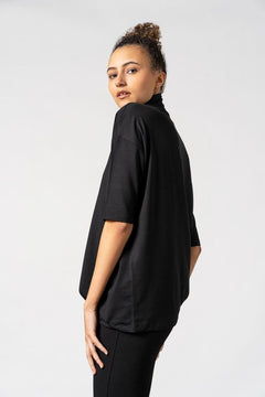 Tomasine Turtleneck Top Black - IVALO.COM