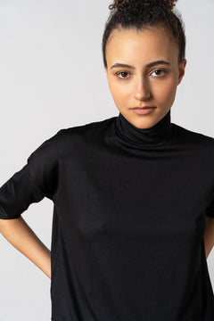 Tomasine Turtleneck Top Black - IVALO.COM