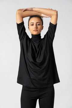 Tomasine Turtleneck Top Black - IVALO.COM