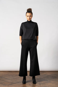 Tomasine Turtleneck Top Black - IVALO.COM