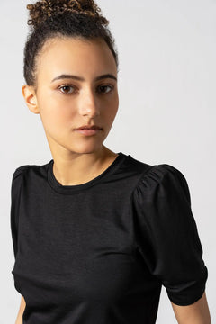 Tu Puff Sleeve Top Black - IVALO.COM