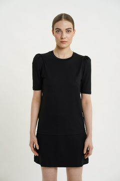 Tu Puff Sleeve Top Black - IVALO.COM