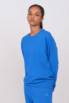 Unisex Oversize Crewneck Sweatshirt Cobalt Blue
