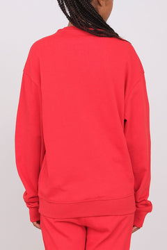 Unisex Oversize Crewneck Sweatshirt Red