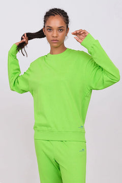 Unisex Oversize Crewneck Sweatshirt Apple Green