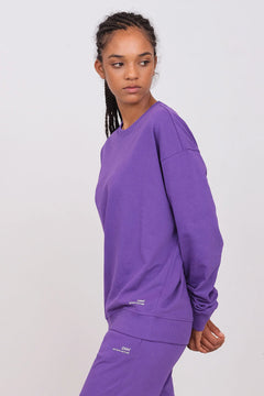 Unisex Oversize Crewneck Sweatshirt Purple