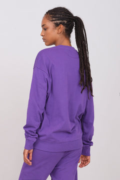 Unisex Oversize Crewneck Sweatshirt Purple