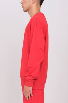 Unisex Oversize Crewneck Sweatshirt Red