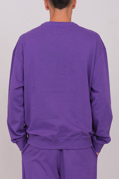 Unisex Oversize Crewneck Sweatshirt Purple