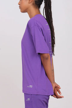 Unisex Oversize Crewneck T-Shirt Violet