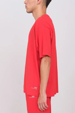 Unisex Oversize Crewneck T-Shirt Red