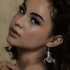 Jellyfish Drop Earrings Clear